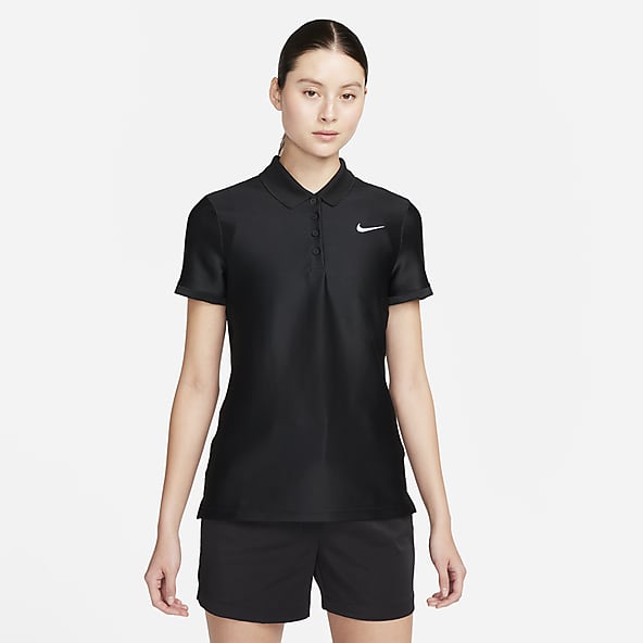 Collarless nike polo store